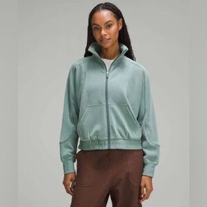 Lululemon Brushed Softstreme Funnel-Neck Zip Up jacket (size 6)